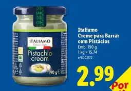 Lidl Italiamo Creme para Barrar com Pistácios promoção