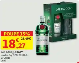 Auchan Gin TANQUERAY promoção