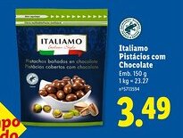 Lidl Italiamo Pistácios com Chocolate promoção