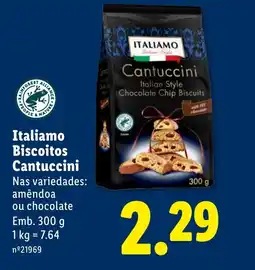 Lidl Italiamo Biscoitos Cantuccini promoção