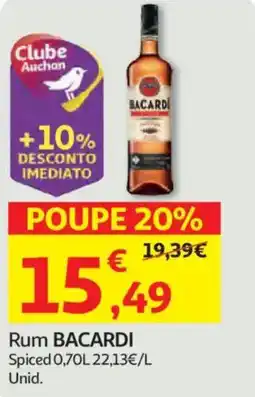 Auchan Rum BACARDI promoção
