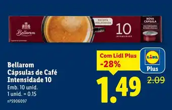 Lidl Bellarom Cápsulas de Café Intensidade 10 promoção