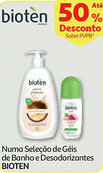 Auchan Numa Seleção de Géis de Banho e Desodorizantes BIOTEN promoção