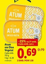 Lidl Atum em Óleo Vegetal promoção