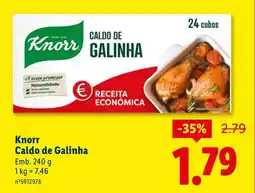 Lidl Knorr Caldo de Galinha promoção