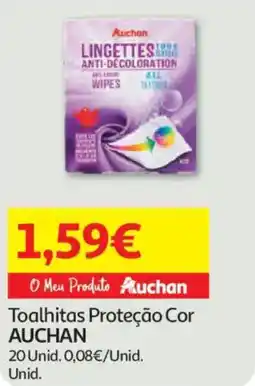 Auchan Toalhitas Proteção Cor AUCHAN promoção