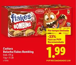 Lidl Cuétara Bolacha Flakes Bombing promoção