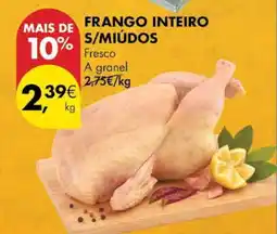 Pingo Doce Frango inteiro s/miúdos promoção