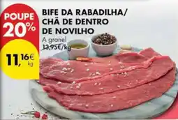 Pingo Doce Bife da rabadilha/ chã de dentro de novilho promoção