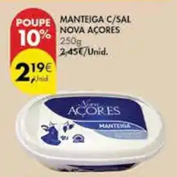Pingo Doce Manteiga c/sal nova açores promoção