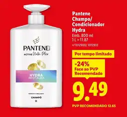 Lidl Pantene Champo/ Condicionador Hydra promoção