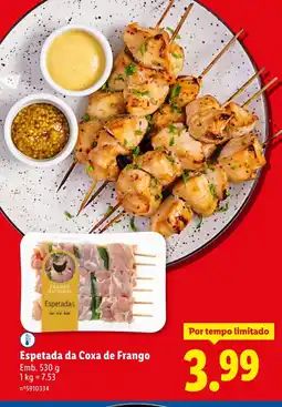 Lidl Espetada da Coxa de Frango promoção