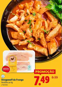 Lidl Strogonoff de Frango promoção