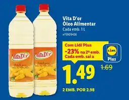 Lidl Vita D'or Óleo Alimentar promoção