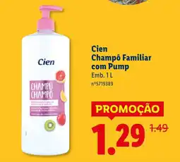 Lidl Cien Champo Familiar com Pump promoção