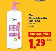 Lidl Cien Champo Familiar com Pump promoção