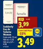 Lidl Suddenly Eau de Toilette Women promoção
