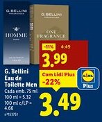 Lidl G. Bellini Eau de Toilette Men promoção