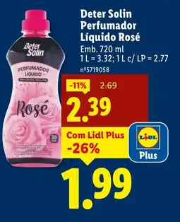 Lidl Deter Solin Perfumador Líquido Rosé promoção