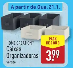 ALDI HOME CREATION Caixas Organizadoras promoção