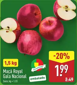 ALDI Maçã Royal Gala Nacional promoção