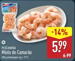 ALDI PESCANOVA Miolo de Camarão promoção