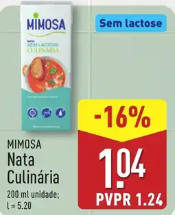 ALDI MIMOSA Nata Culinária promoção
