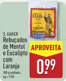ALDI S. XAVIER Rebucados de Mentol e Eucalipto com Laranja promoção