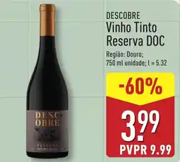 ALDI DESCOBRE Vinho Tinto Reserva DOC promoção