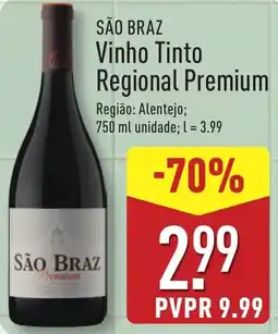 ALDI SÃO BRAZ Vinho Tinto Regional Premium promoção
