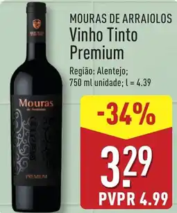 ALDI MOURAS DE ARRAIOLOS Vinho Tinto Premium promoção
