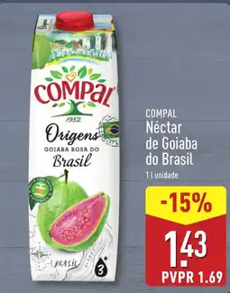 ALDI COMPAL Néctar de Goiaba do Brasil promoção