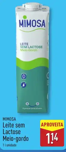 ALDI MIMOSA Leite sem Lactose Meio-gordo promoção