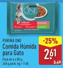 ALDI PURINA ONE Comida Húmida para Gato promoção