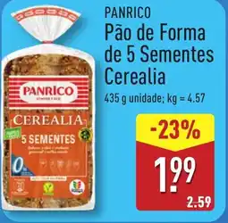 ALDI PANRICO Pão de Forma de 5 Sementes Cerealia promoção