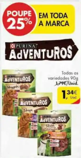 Pingo Doce Purina Adventuros 90g promoção