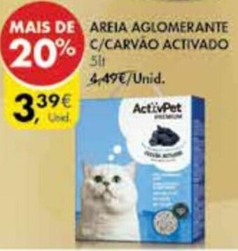 Pingo Doce Areia Aglomerante C/Carvão Activado 5lt promoção