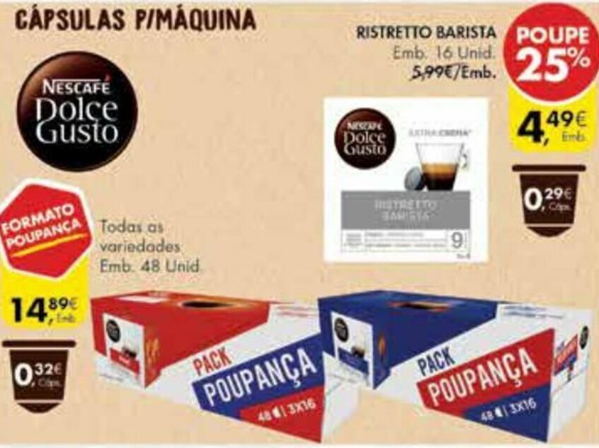 Pingo Doce Ristretto Barista 16 Unid promoção