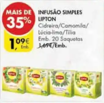 Pingo Doce Infusão Lipton Simples promoção