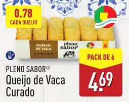 ALDI PLENO SABOR Queijo de Vaca Curado promoção
