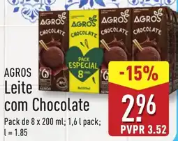 ALDI AGROS Leite com Chocolate promoção