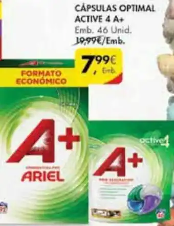 Pingo Doce Cápsulas Optimal Active 4 A+ 46 Unid promoção