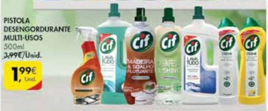 Pingo Doce Pistola Desengordurante Multi-Usos 500ml promoção