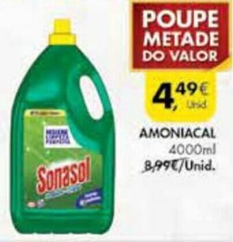 Pingo Doce Amoniacal Sonasol 4000ml promoção