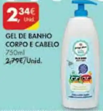 Pingo Doce Gel de Banho Corpo e Cabelo 750ml promoção