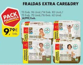 Pingo Doce Fraldas Extra Care & Dry promoção