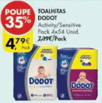 Pingo Doce Toalhitas Dodot promoção