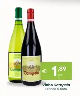 Roque Supermercados Vinho Campelo Branco e Tinto promoção