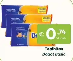 Roque Supermercados Toalhitas Dodot Basic promoção