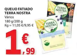 E.Leclerc Queijo fatiado terra nostra vários promoção